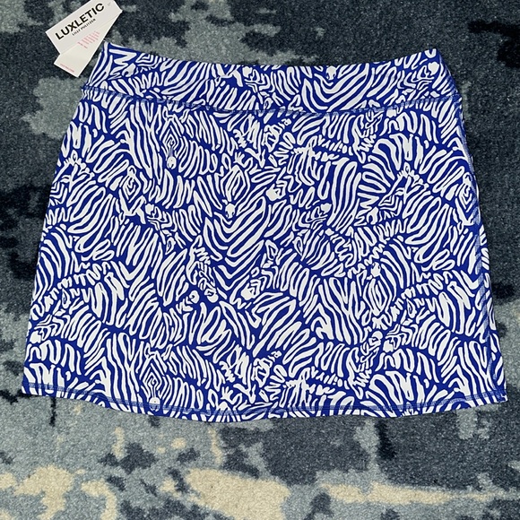NWT MARYANA LILLY PULITZER LUXLETIC SKORT XL MARTINIQUE BLUE - Picture 8 of 8